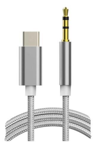 Cable Auxiliar De Audio, Tipo C A Plug 3.5 Mm 1 Metro 