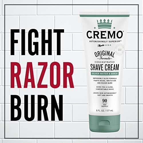 Cremo Original - Crema De Afeitar, Agua De Plata Y Abedul