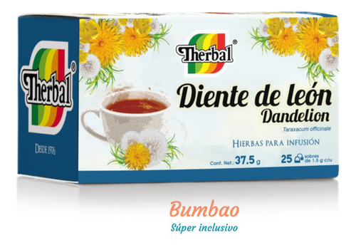 Te Diente De Leon Therbal Sobres Sin Cafeína Infusión