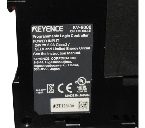 Keyence Kv-8000 Controlador Lógico Programable Keyence (Usado)