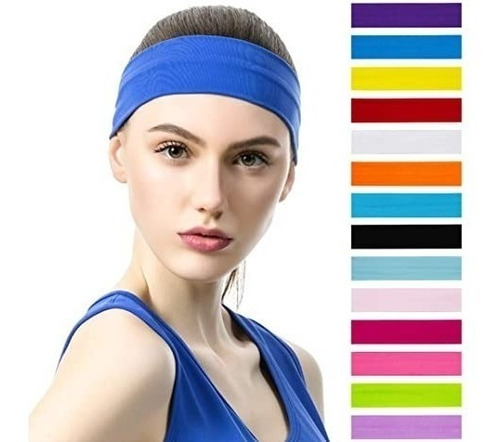 Diadema Colorida Para Deportes, Yoga, 14 Piezas