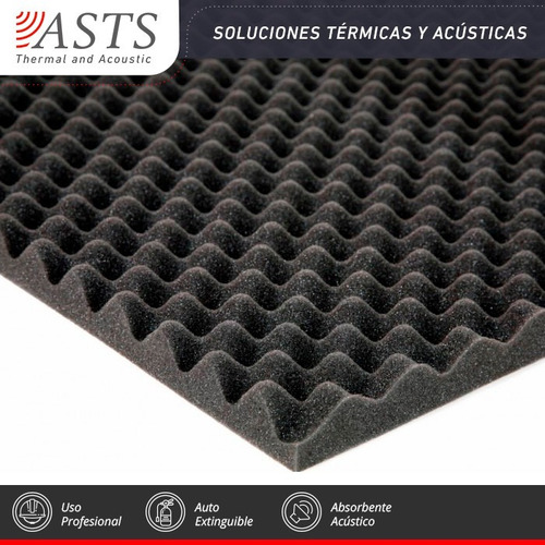 Placa Acústica Panel Sonido Asts Pro A2 Autoextinguible 50mm
