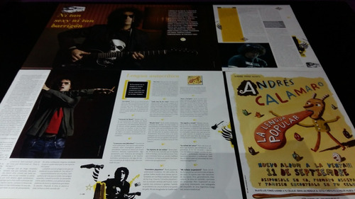 (af038) Andres Calamaro * Recortes Revistas Clippings