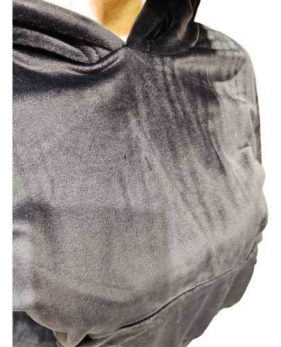 Buzo Hoodie Corto De Plush - Varios Colores