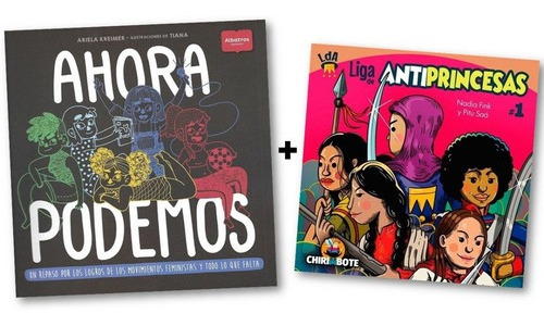 ** Combo 2 Libros Feminismo ** Ahora Podemos Antiprincesas