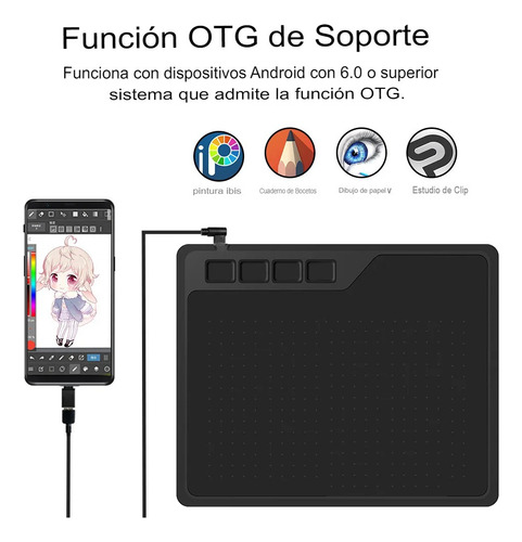 Is Tableta Digitalizadora Gaomon S620 De 6,5 X 4 Con Pluma