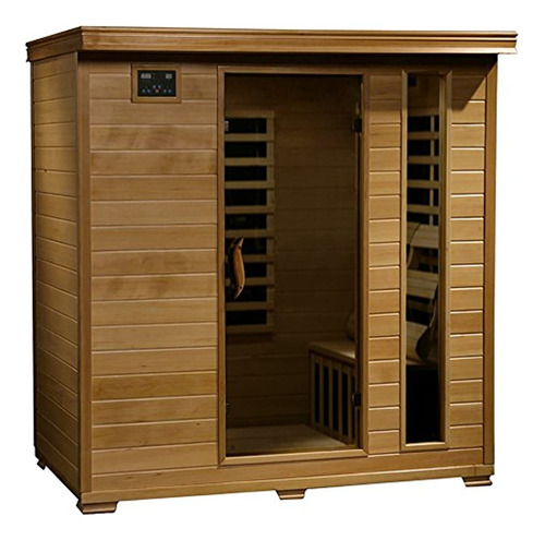 4person Hemlock Infrarrojos Sauna W9 Calentadores De Carbono