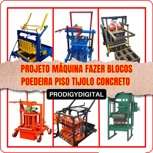Projeto De Máquina Para Fazer Blocos De Concreto