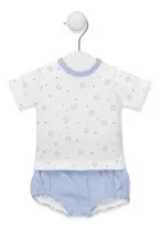 Comprar Baby Tous Conjunto Camiseta Y Short  - Blanco Celeste