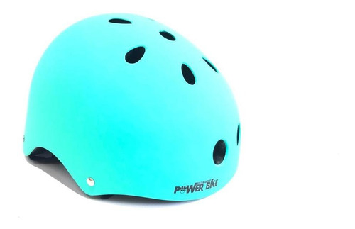 Casco Powerbike Urbano Con Luz Turquesa Matte