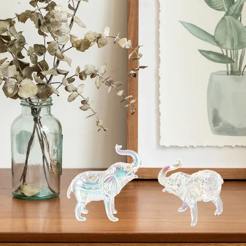 Decoración De Cristal Con Elefante De Cristal Para Halloween