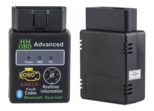 Escaner Automotriz Hh Obd2 Advanced Bluetooth Elm327 + Soft