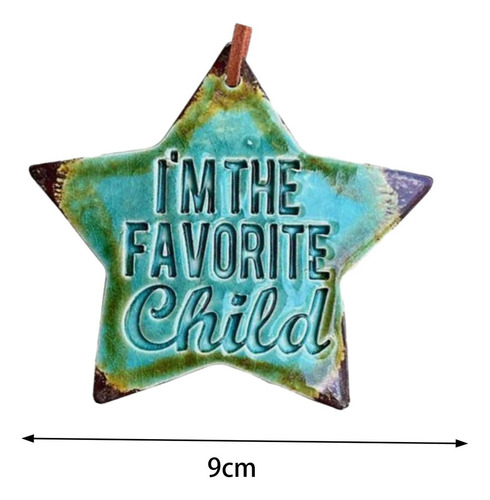 N 2 Adorno De Estrella Acrílico Soy Favorito, Cartel