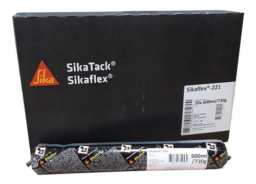 Sikaflex 221 Gris 600 Ml 20u Sellador Poliu Envio Gratis