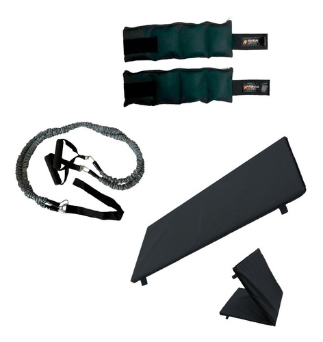 Kit Set Colchoneta + Banda Funcional + 2 Tobilleras De 1 Kg