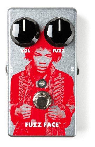 Pedal Dunlop Jimi Hendrix Signature Fuzz Face Color Gris
