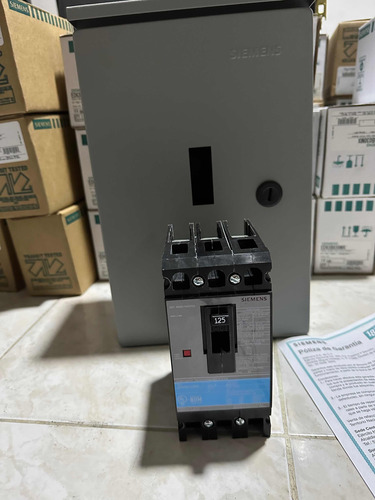 Interruptor Termomagnetico Siemens Ed63b125mx Con Gabinete