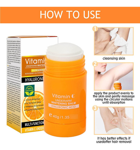 Bálsamo Blanqueador De Axilas Vitamina C Corrector Manchas