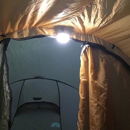 Luz Led Para Acampar Multifuncional, 5 Modos, Recargable Color Naranja