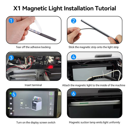Lámpara De Luces Led Magnéticas M9 Para Impresora 3d Led Lig