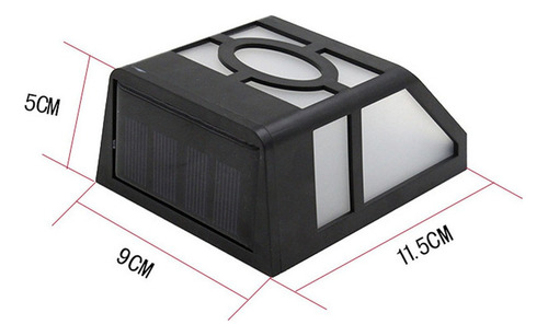 R Solar 2 Led Jardín Exterior Pared Camino Patio Paisaje L 6