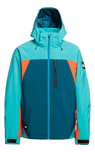 Campera Quiksilver Snow Hombre  Mission Plus Mar-vd-nj Ras