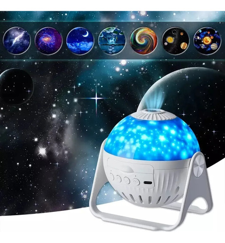 Proyector Galaxia Estrellas Lampara Luz De Noche