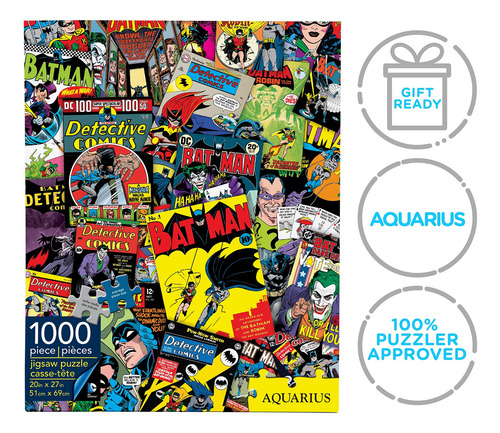 Rompecabezas Aquarius Dc Comics, Collage De Batman, 1000 Pie