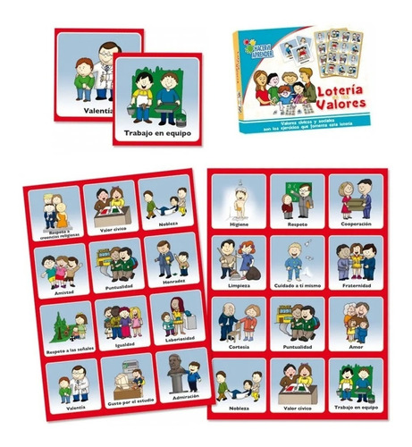 Lotería De Valores Educativa, Didáctico, Civismo 