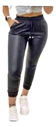Pantalón Jogger Vinipiel Para Mujer