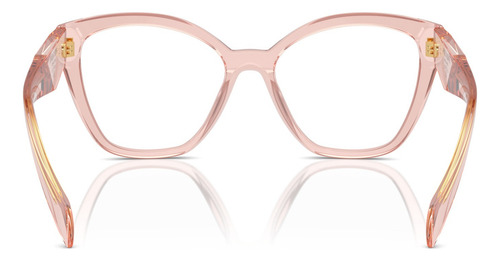 Armação Óculos De Grau Prada Pr 20zv 19q1o1 54 Cor Pêssego Transparente