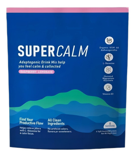 Elfleaf Suplemento Supercalm Nutricional Bebidas Mixtas En Polvo 20 Unidades