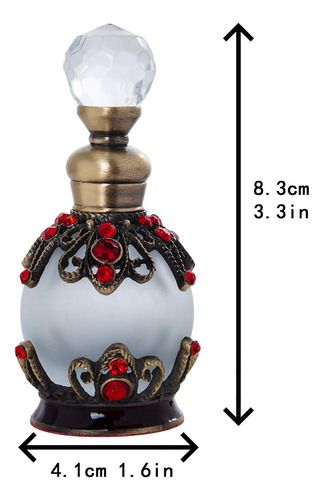 Yu Feng Botella De Perfume De Vidrio Decorativa De 15 Ml Vac