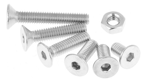 Juego Tornillos M3 Inoxidable 260pzs Cabeza Plana Allen