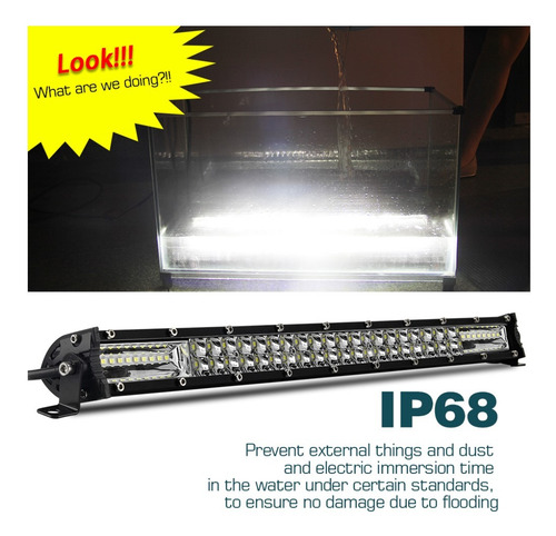 Barra Led Dual Con 5 Funciones Y Strobo 80cm 300w