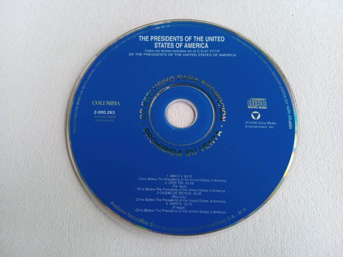 The Presidents Of The United States · Cd Maxi 4 Trks Prom 