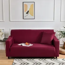 Comprar Fundas Para Sillones Protector Cubre Salas Elástica 2-plaza 130-170cm Color Burdeos Maange