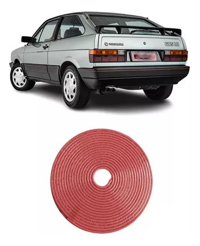 Filete Friso Vermelho Auto Colante - 6 Metros