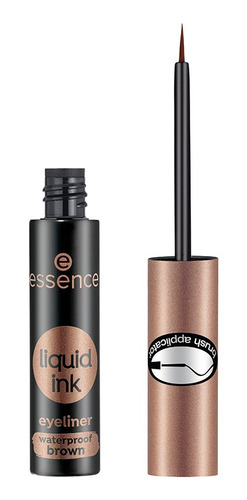 Essence Eyeliner Liquid Ink Marrón Resistente Al Agua