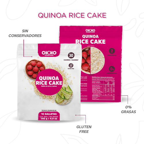 Okko Rice Cakes Con Quinoa 140 G