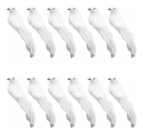 Imitação Pombo Artificial Branco Amor Pombos Da Paz