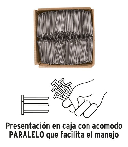 Imagen 3 de 3 de Clavos De 5 Pulgadas Estandard Con Cabeza, Caja De 25 Kg
