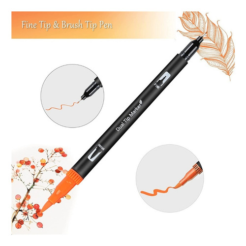 Brocha Para Rotuladores Colors 60 R Con Punta De Pincel Dobl