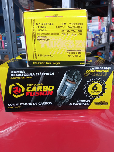 Pila Bomba De Gasolina Universal 2068 Con Tegnologia Carbo F