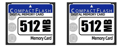2 Tarjetas De Memoria Compact Flash De 512 Mb Para Cámara, P
