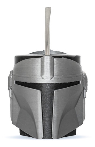 Mate Impreso En 3d Mandalorian Star Wars Excelente Calidad  