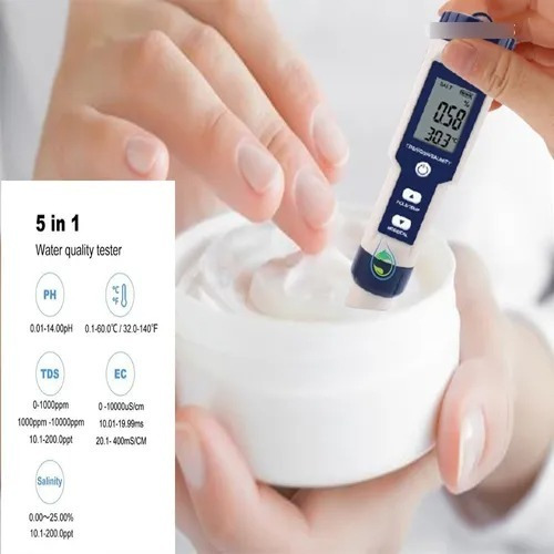 Medidor De Ph 5 En 1. Ph, Tds, Salinidad, Ec Y Temperatura