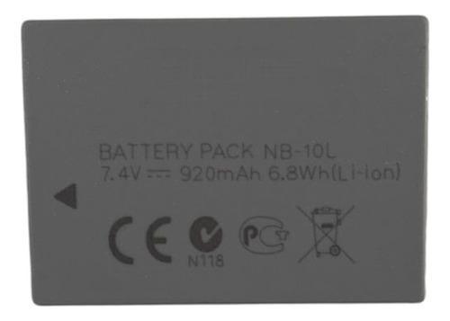 Bat-eria Compativel Nb-10l Para Cameras Powershot Sx60 Hs