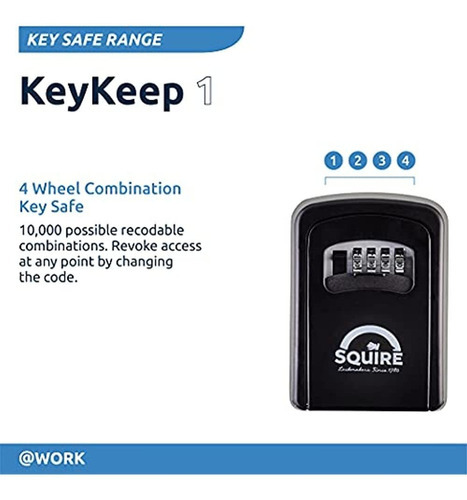Caja De Seguridad Para Llaves Squire - Candado De Combinació