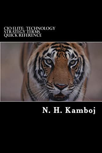 Cio Elite: Technology Strategy Terms Quick Reference, De Kamboj, N H. Editorial Createspace Independent Publishing Platform, Tapa Blanda En Inglés